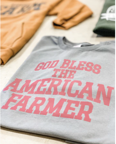 American Farm Company God Bless the American Farmer TALL Tee