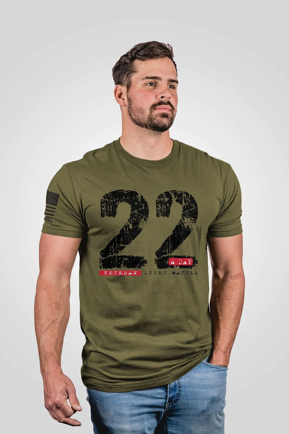 Nine Line Men's 22 A Day T-Shirt posted by ProdOrigin USA in Men's Apparel