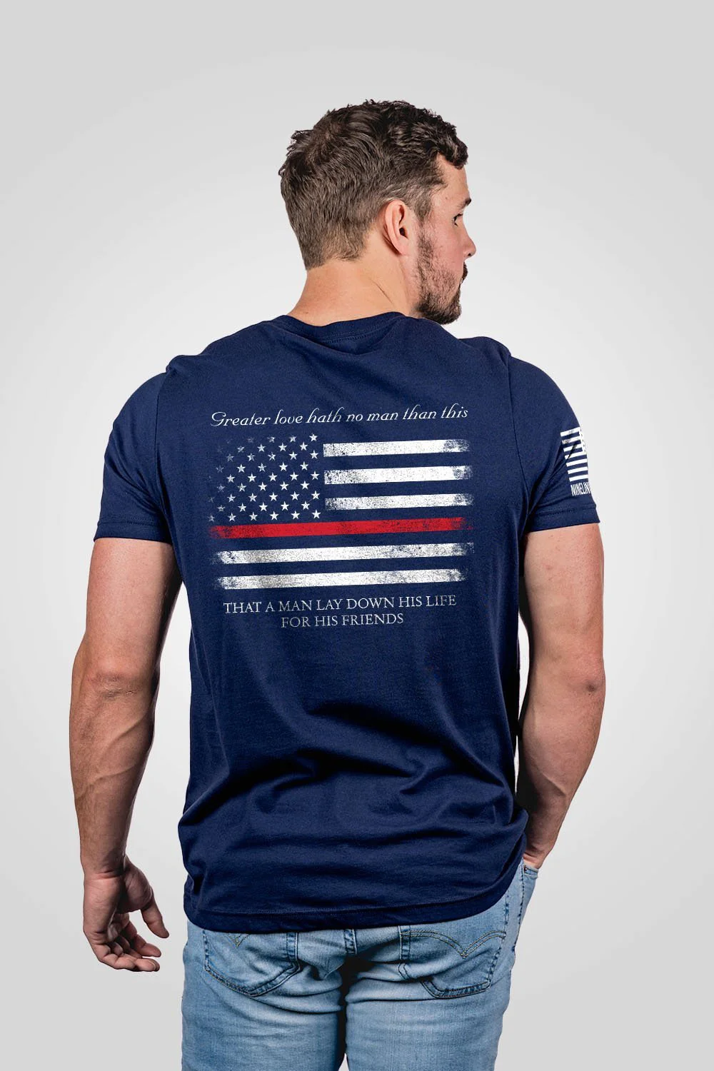 Nine Line Men's Thin Red Line T-Shirt posted by ProdOrigin USA in Men's Apparel