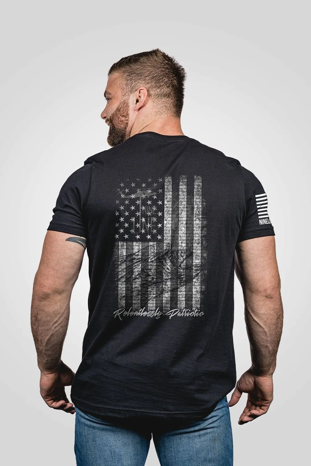 Nine Line Men's American Drop Line T-Shirt posted by ProdOrigin USA in Men's Apparel