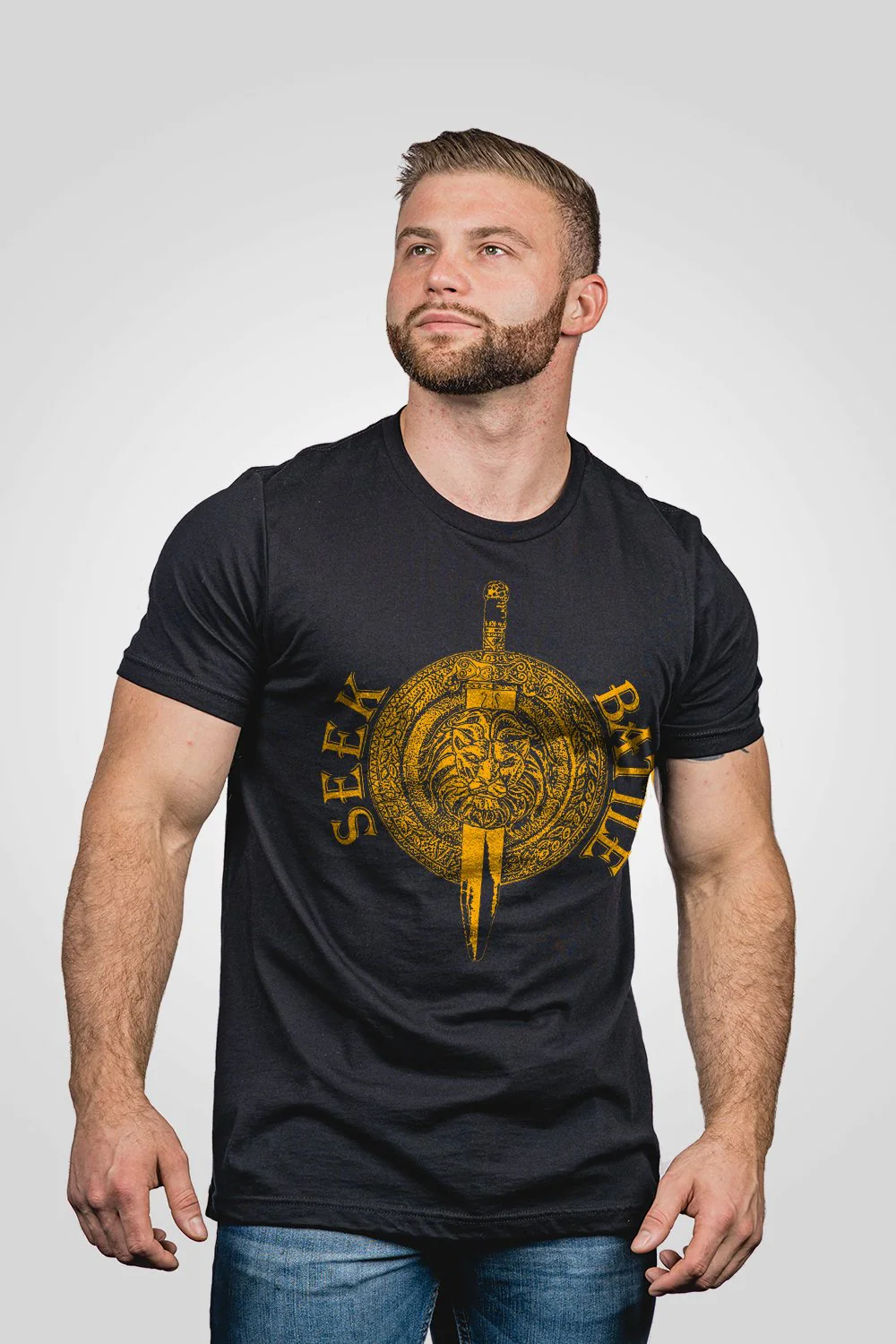 Nine Line Men's T-Shirt - The Man In The Arena posted by ProdOrigin USA in Men's Apparel
