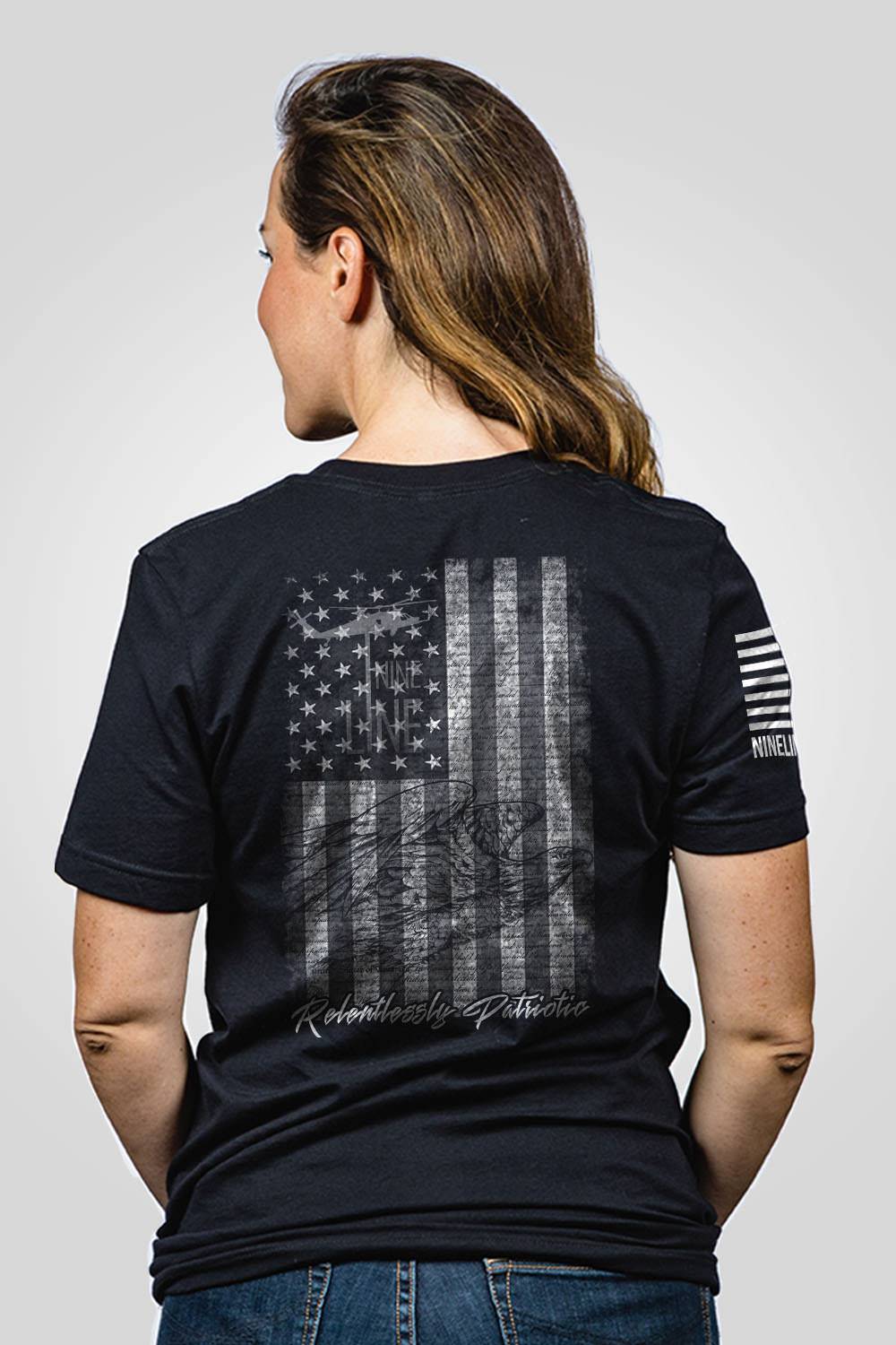 Nine Line Women's Boyfriend Fit T-Shirt - American Drop Line posted by ProdOrigin USA in Women's Apparel 