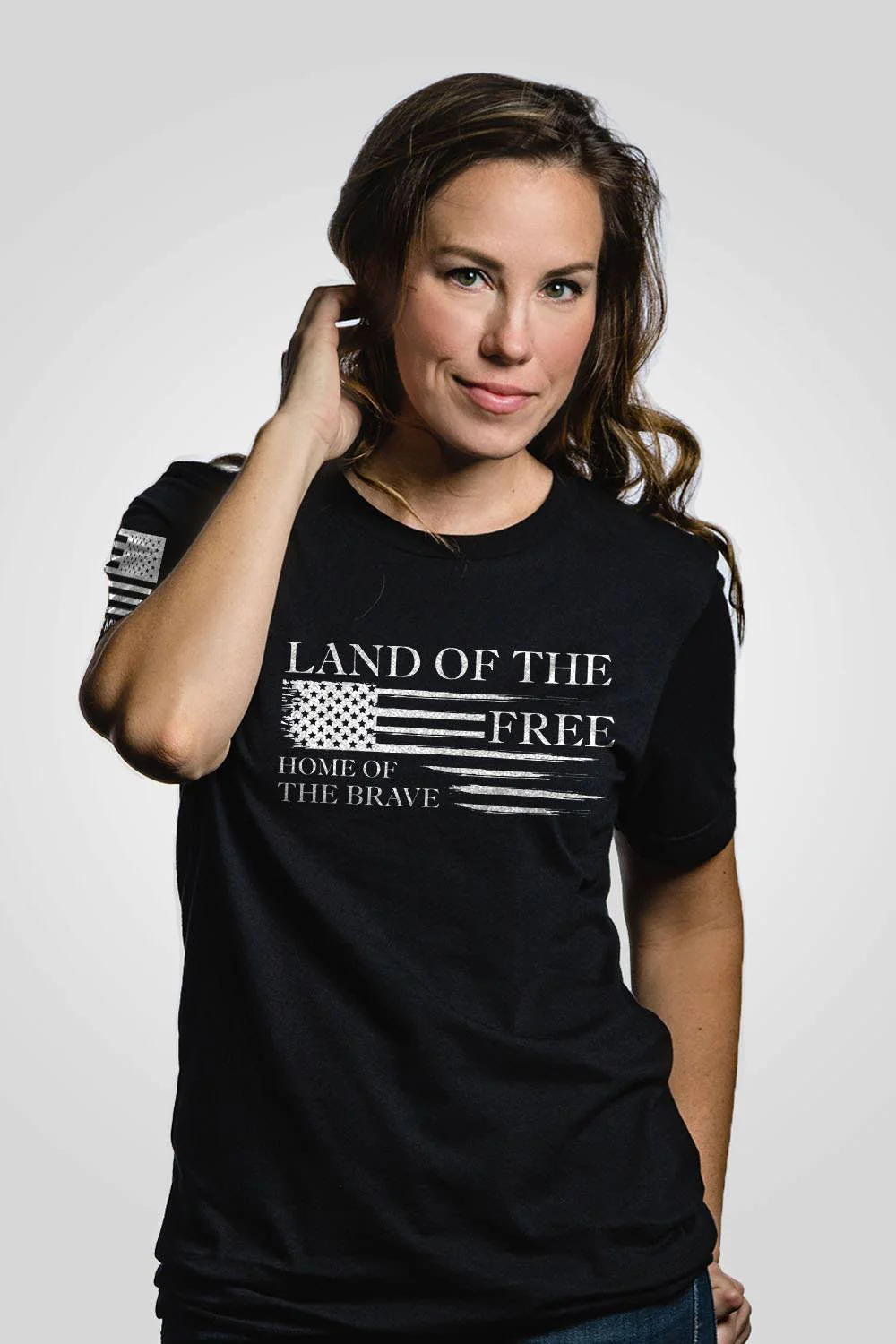 Nine Line Women's Boyfriend Fit T-Shirt - Home of the Brave posted by ProdOrigin USA in Women's Apparel 