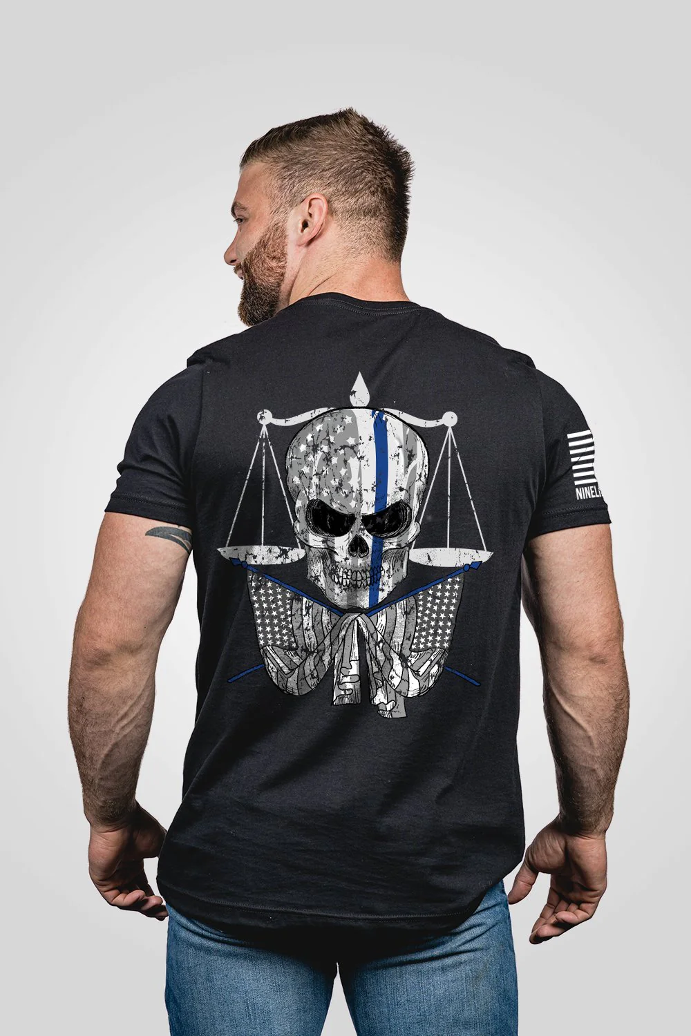 Nine Line T-Shirt - TBL-Skull posted by ProdOrigin USA in Men's Apparel