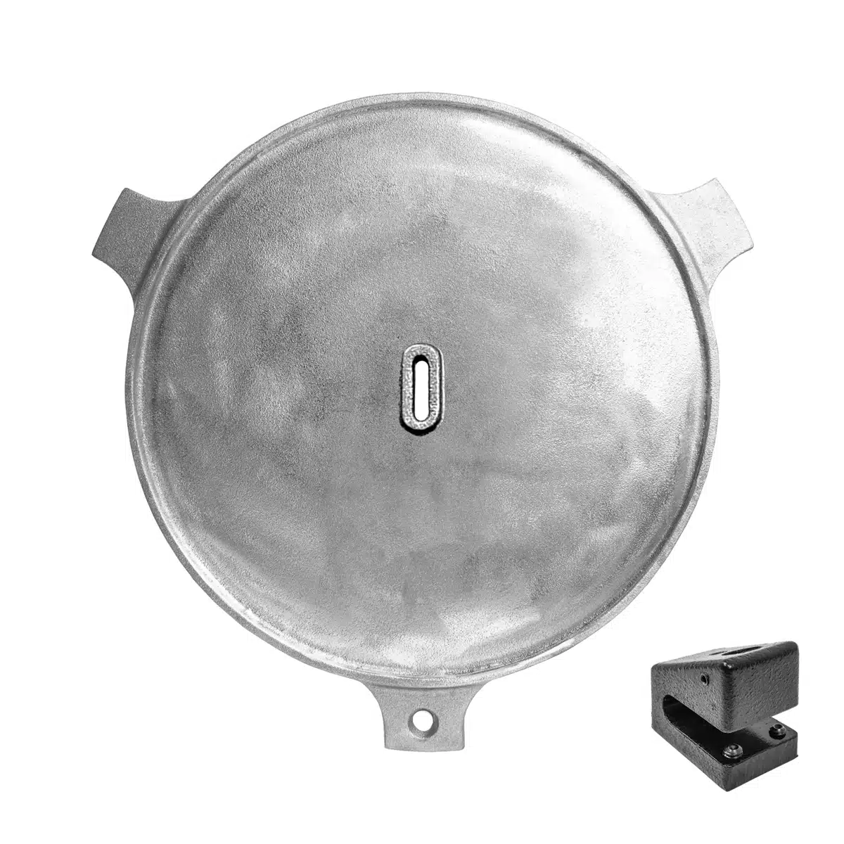 Goldens' Cast Iron Fire Pit Cooking System Large 20.5″ Searing Plate and Base