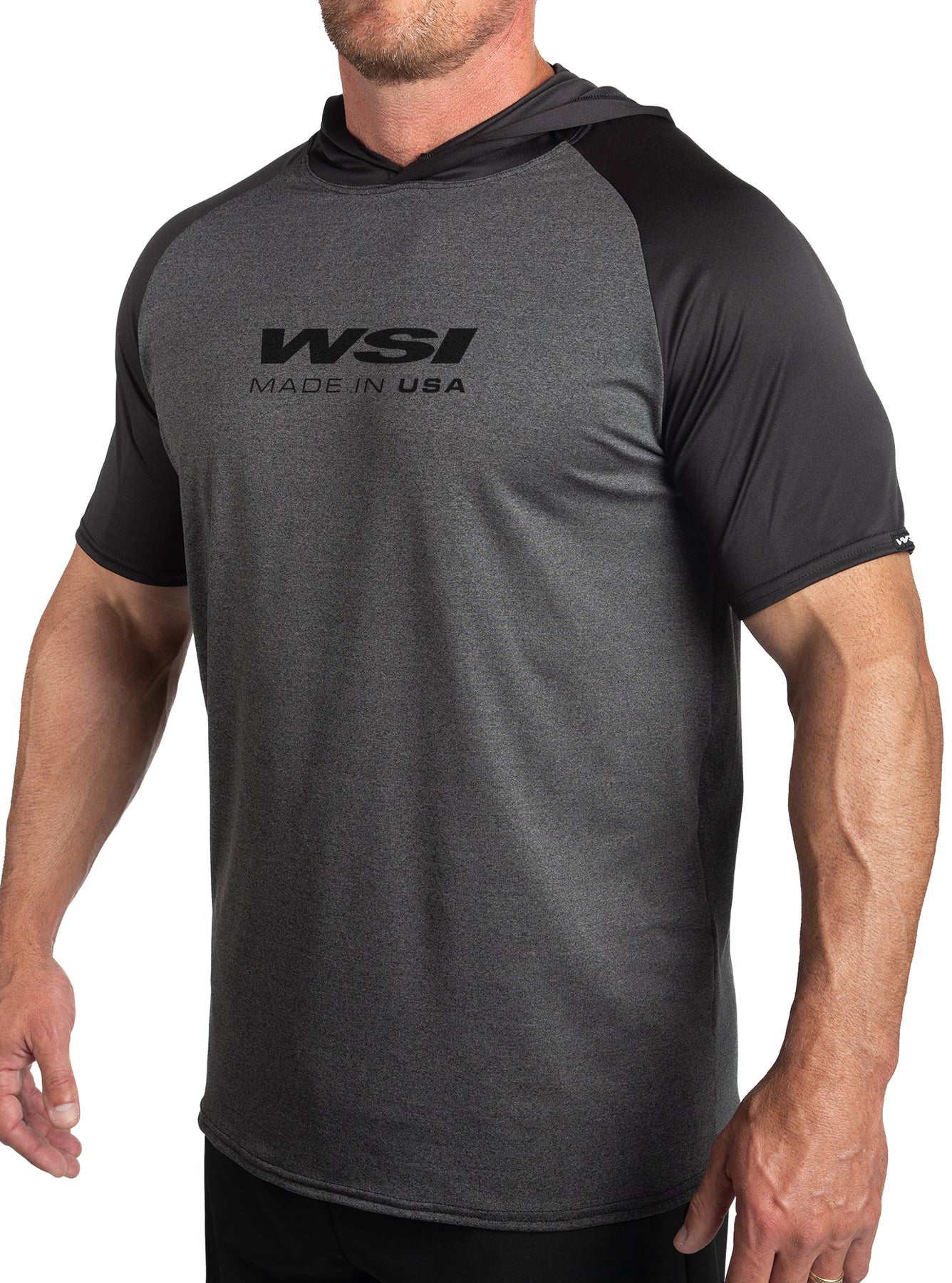 WSI Sports Men's 2-TONE SHORT SLEEVE SOFTTECH PRO HOODIE posted by ProdOrigin USA in Men's Apparel