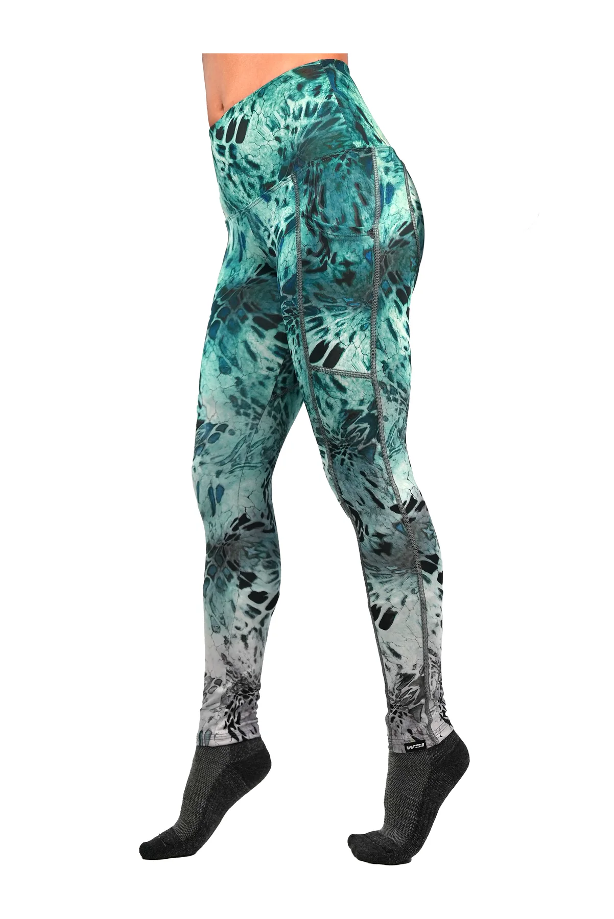 WSI Sports Women's WIDE WAISTBAND TYPHOON POCKETED LEGGING posted by ProdOrigin USA in Women's Apparel 