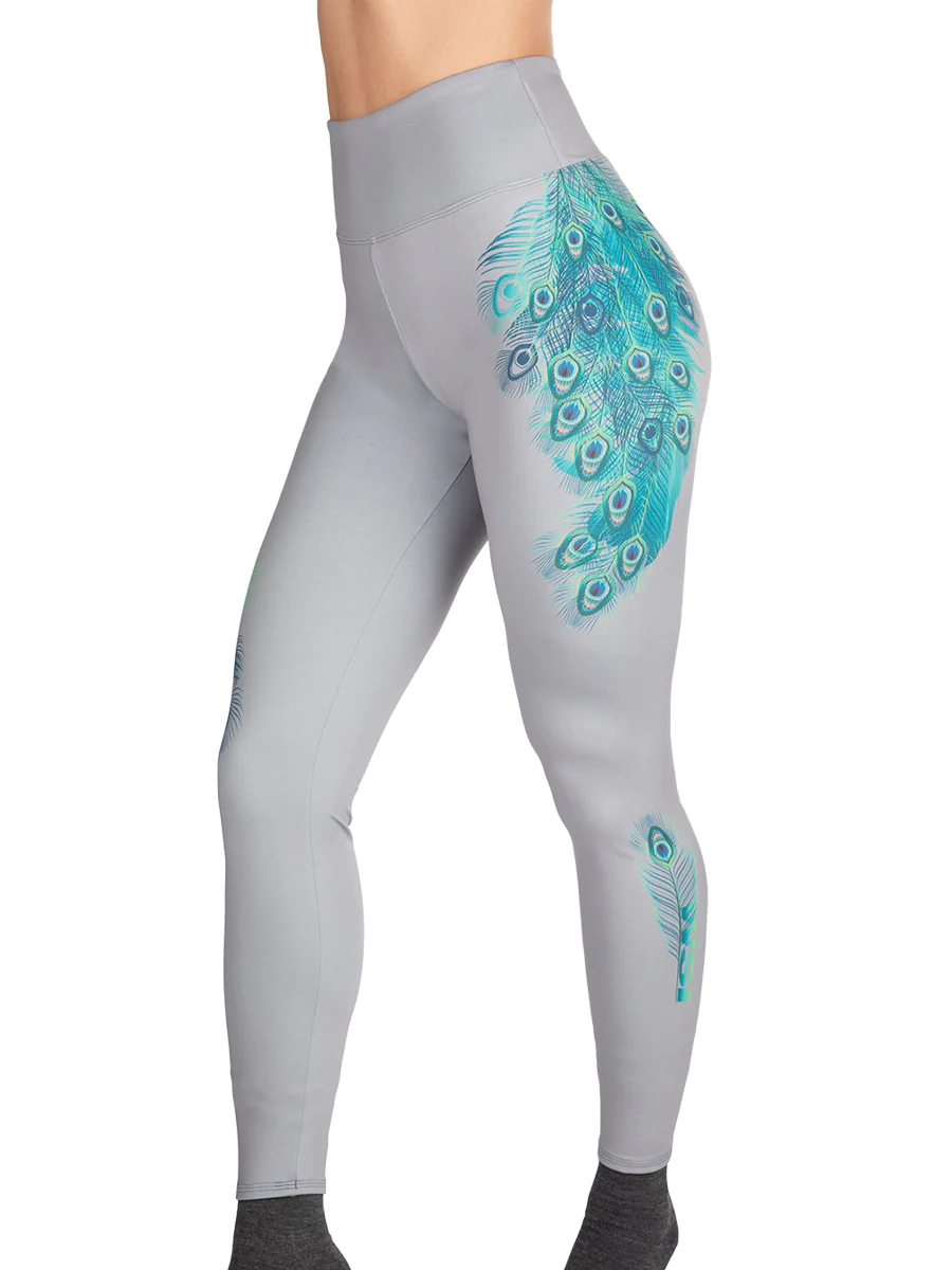 WSI Sports Women's WIDE WAISTBAND PEACOCK LEGGING posted by ProdOrigin USA in Women's Apparel 