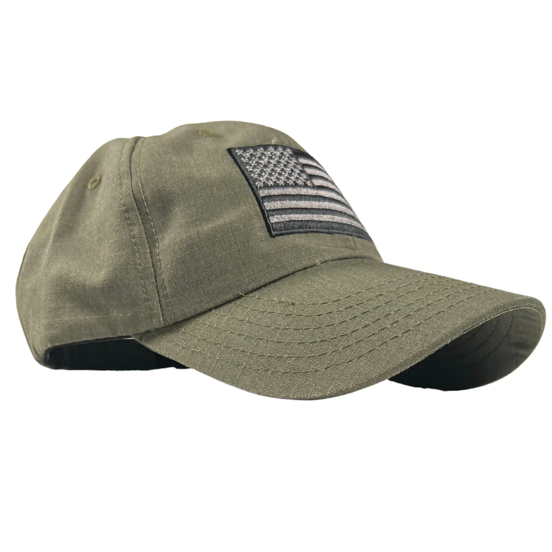 Red White Blue Apparel American Flag Ranger Green Full Fabric Ripstop RANGE HAT posted by ProdOrigin USA in Hats