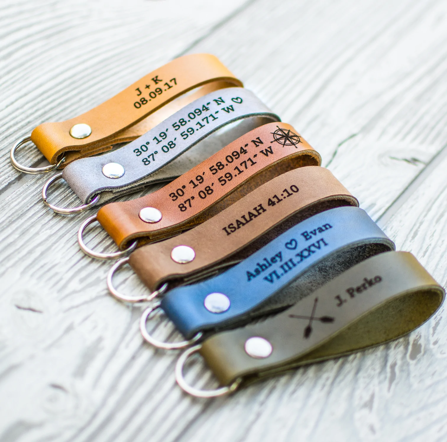 Iron and Grain Leather Co Keychain