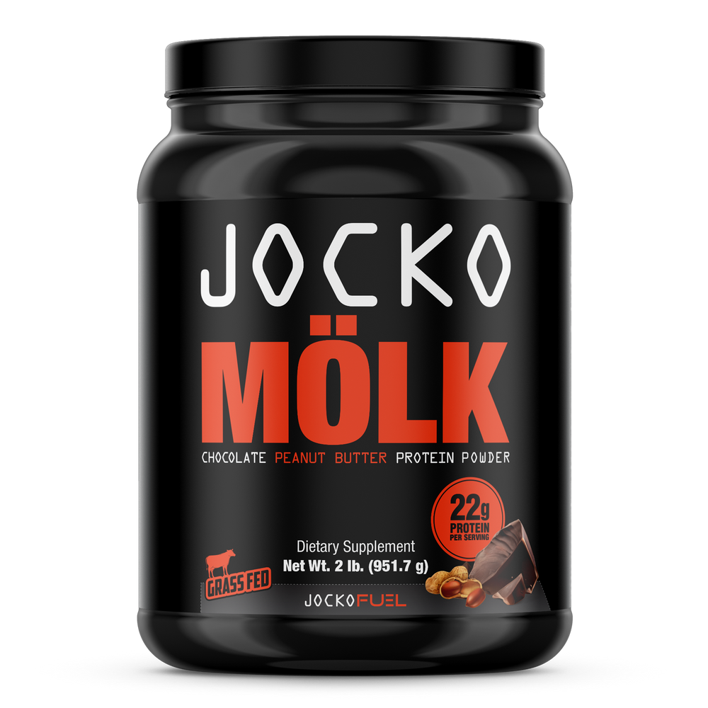 Jocko Molk Chocolate Peanut Butter Protein Powder
