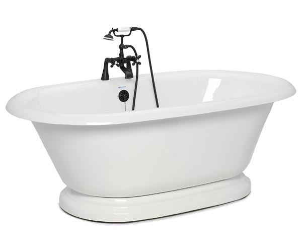 Plumbing Supply Earl Double Tub with Pedestal Base