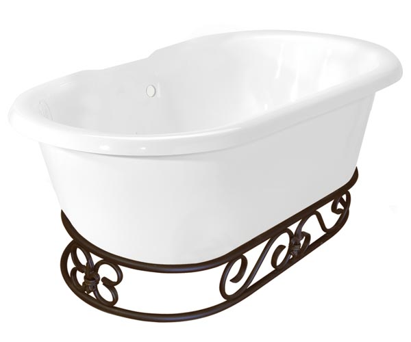 Plumbing Supply Miguel Tub with Fierro Decorative Base