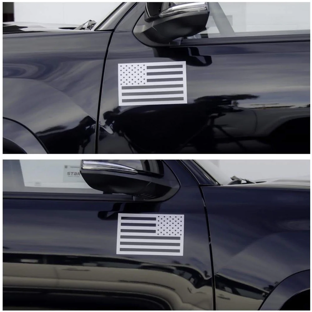 Tactilian American Flag Magnets - Metallic Grey