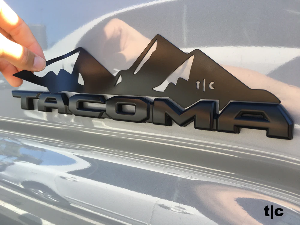 Tactilian Toyota Tacoma Badge Mountain Range Magnet 2016+