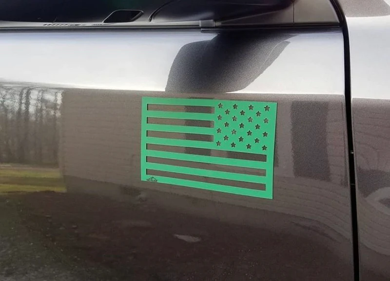 Tactilian American Flag Magnets - Green
