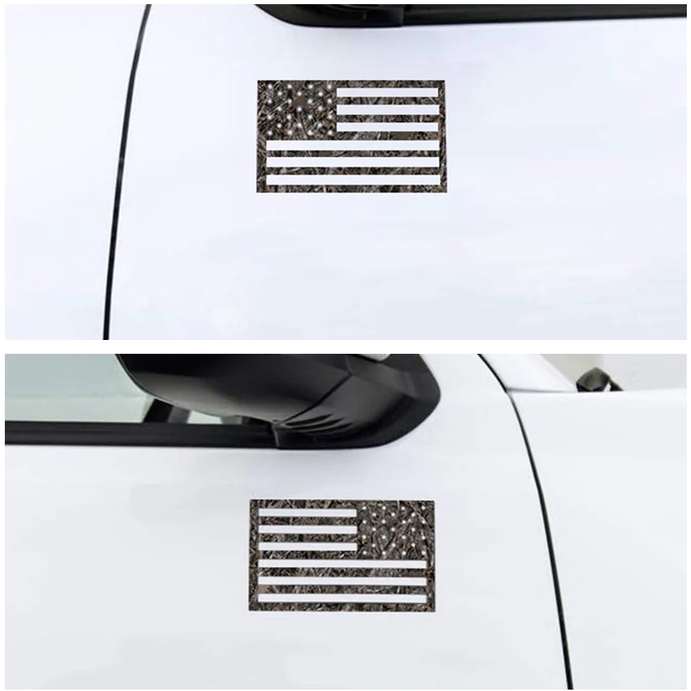 Tactilian Woodland Ghost Camo American Flag Magnet