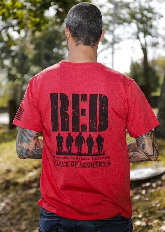 Love of Country Men's Remember Everyone Deployed Tee posted by ProdOrigin USA in Men's Apparel