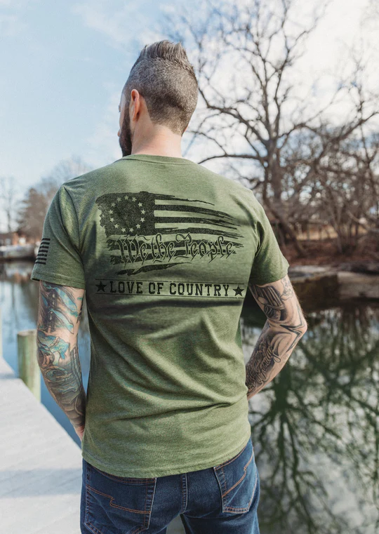 Love of Country Men's Betsy Ross We the People Tee posted by ProdOrigin USA in Men's Apparel