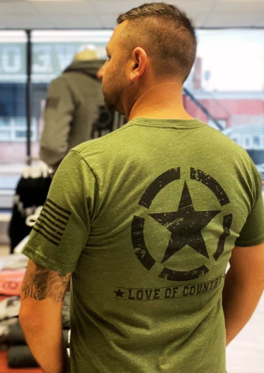 Love of Country Men's Invasion Star Tee posted by ProdOrigin USA in Men's Apparel