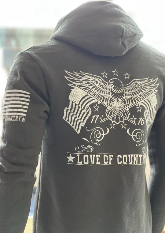 Love of Country Men's Freedom 76 Sweatshirt posted by ProdOrigin USA in Men's Apparel