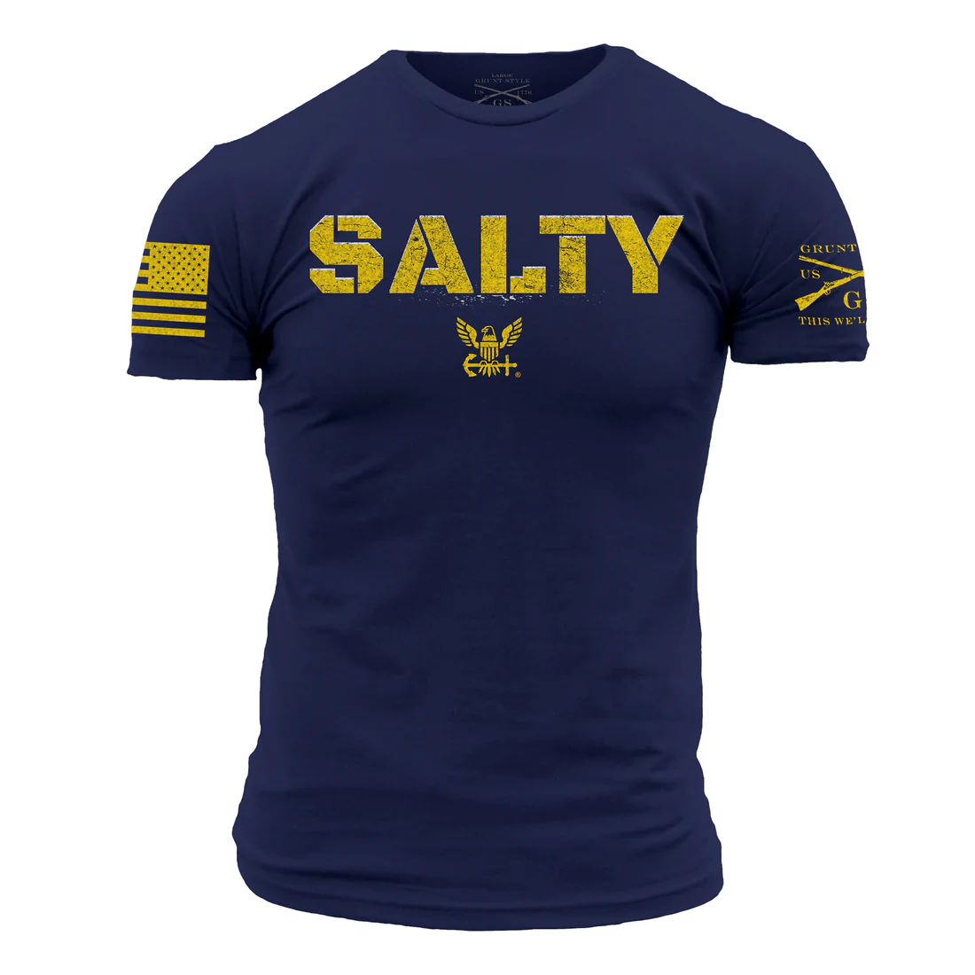 Grunt Style Men's United States Navy Salty Tee posted by ProdOrigin USA in Men's Apparel