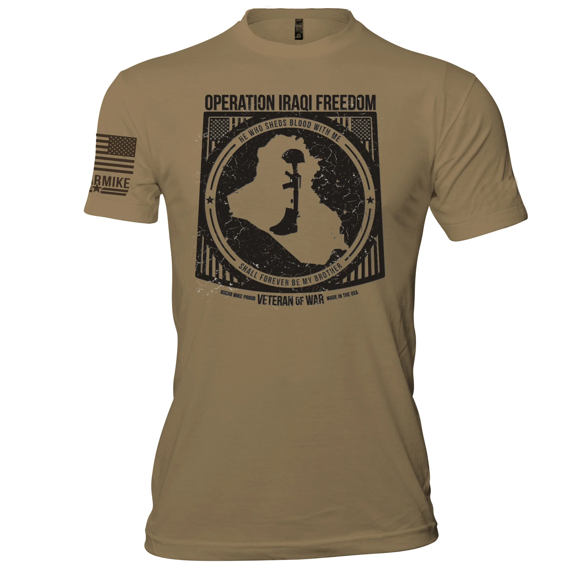 Oscar Mike Men's Operation Iraqi Freedom Tee posted by ProdOrigin USA in Men's Apparel