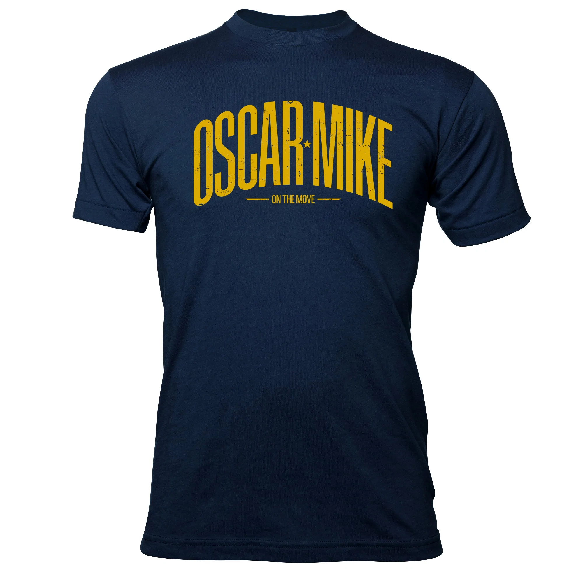 Oscar Mike Men's Arched Logo Tee posted by ProdOrigin USA in Men's Apparel