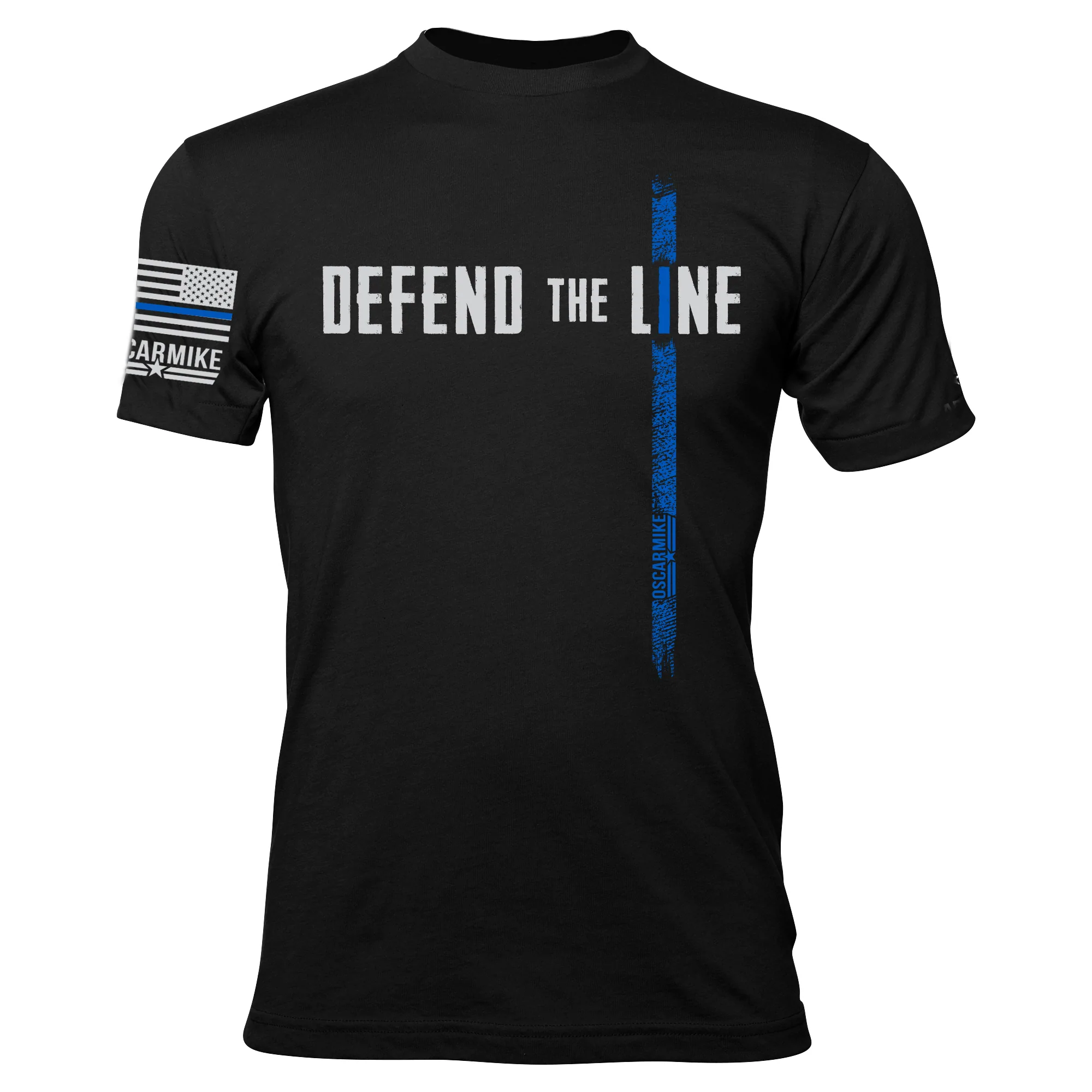 Oscar Mike Men's Defend The Line Tee posted by ProdOrigin USA in Men's Apparel