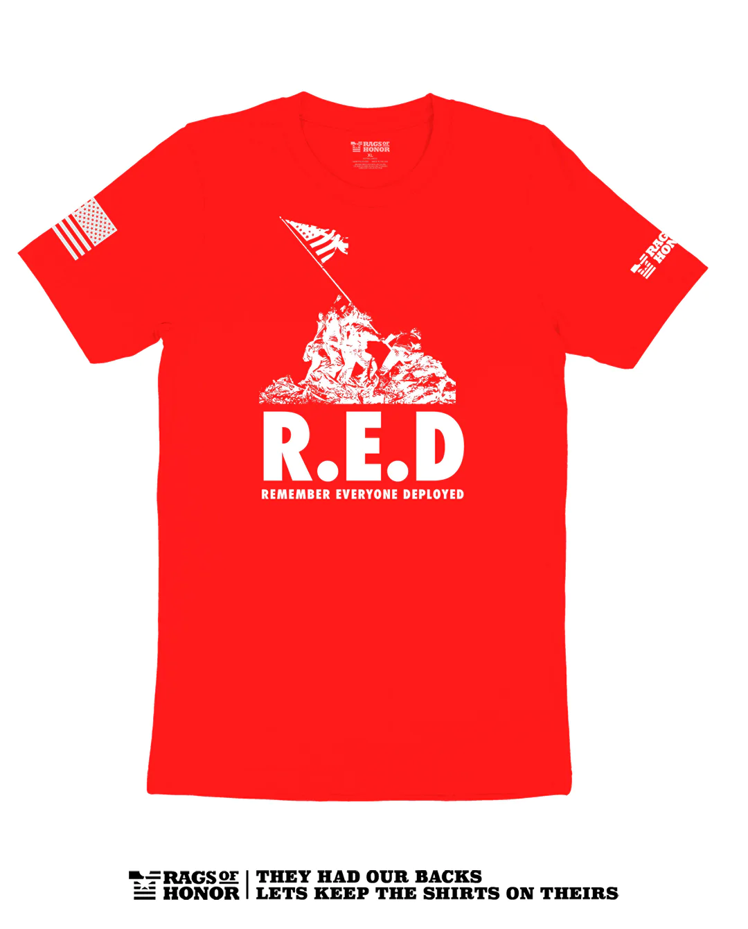 Rags of Honor Remember Everyone Deployed T-shirt (Unisex)