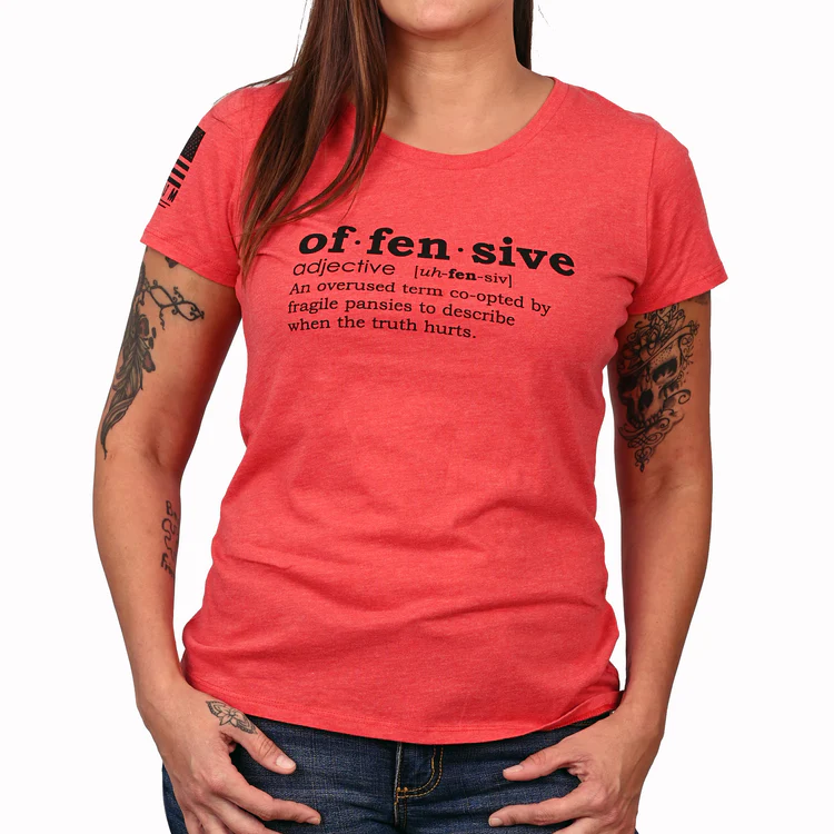 Freedom Fatigues Women's  Offensive Defined T-Shirt posted by ProdOrigin USA in Women's Apparel 