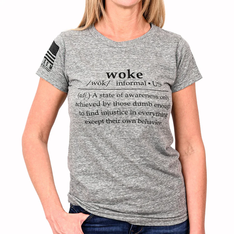 Freedom Fatigues Women's Woke Defined T-Shirt posted by ProdOrigin USA in Women's Apparel 