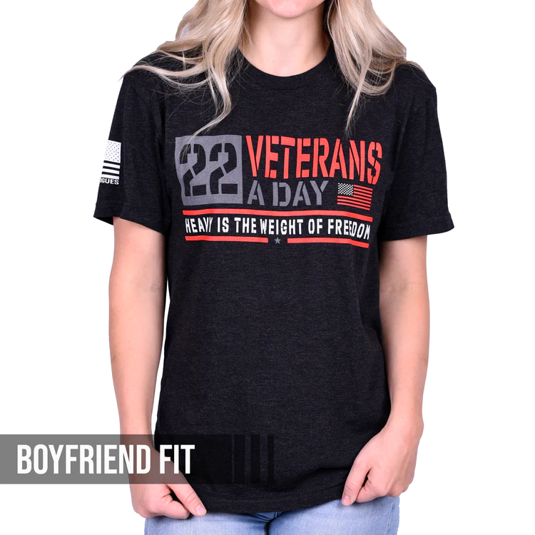 Freedom Fatigues Women's 22 a Day T-Shirt posted by ProdOrigin USA in Women's Apparel 