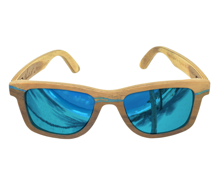 Charlie V Model Maker Tropical Inlay Special Edition Wood Frames Sunglasses