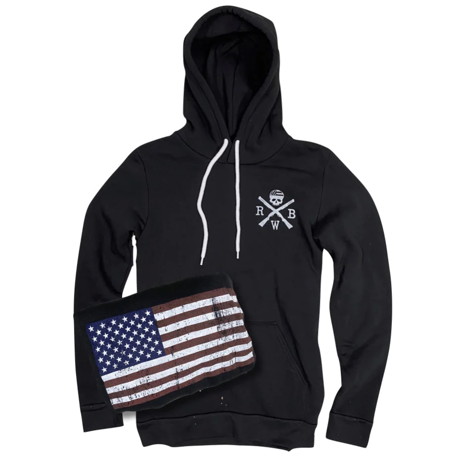 Red White Blue Apparel Men's Old Glory American Flag Hooded Sweatshirt posted by ProdOrigin USA in Men's Apparel
