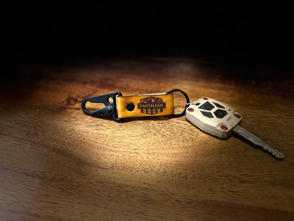 Tactilian Leather Clip Keychain