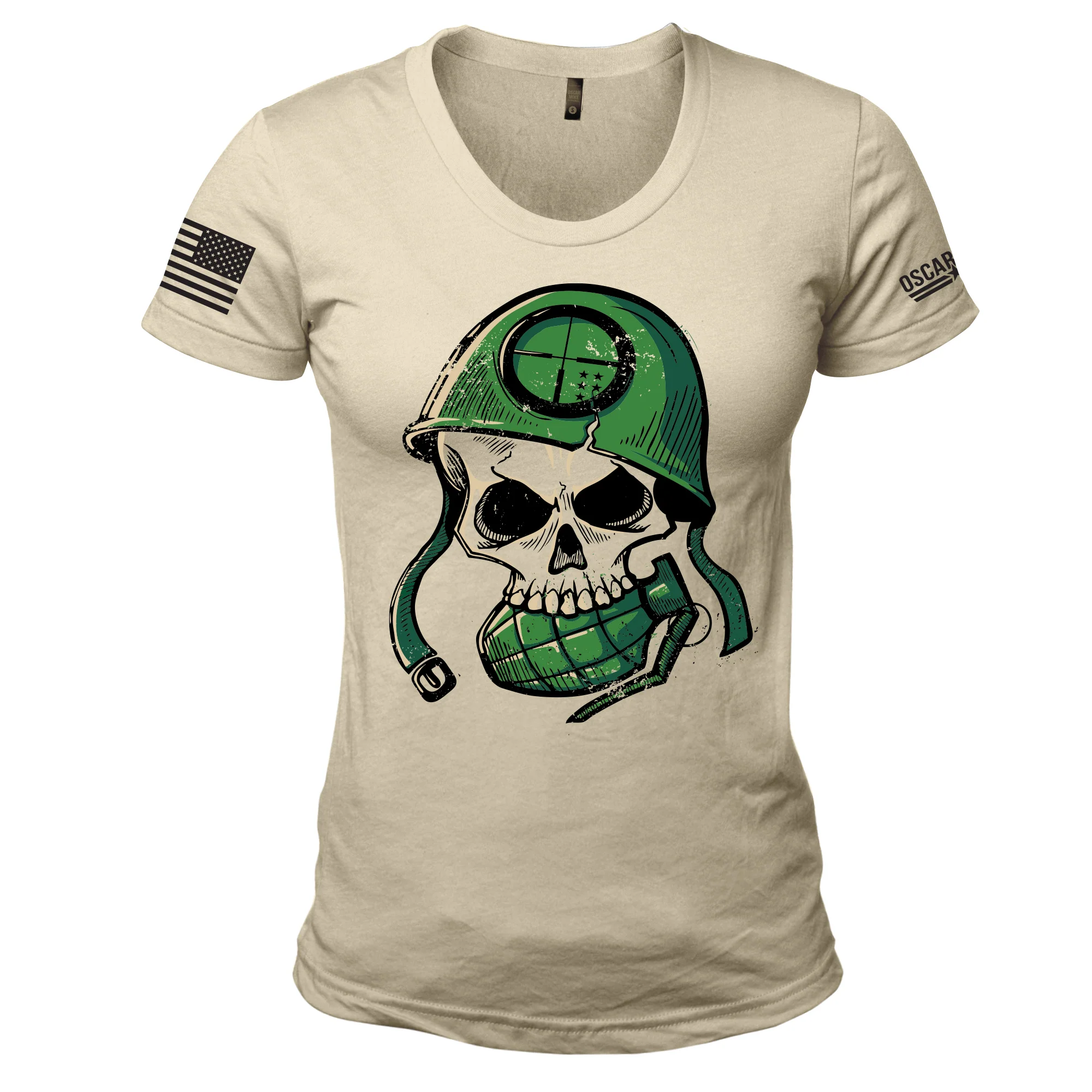 Oscar Mike Women's Militia Supporter Tee posted by ProdOrigin USA in Women's Apparel 