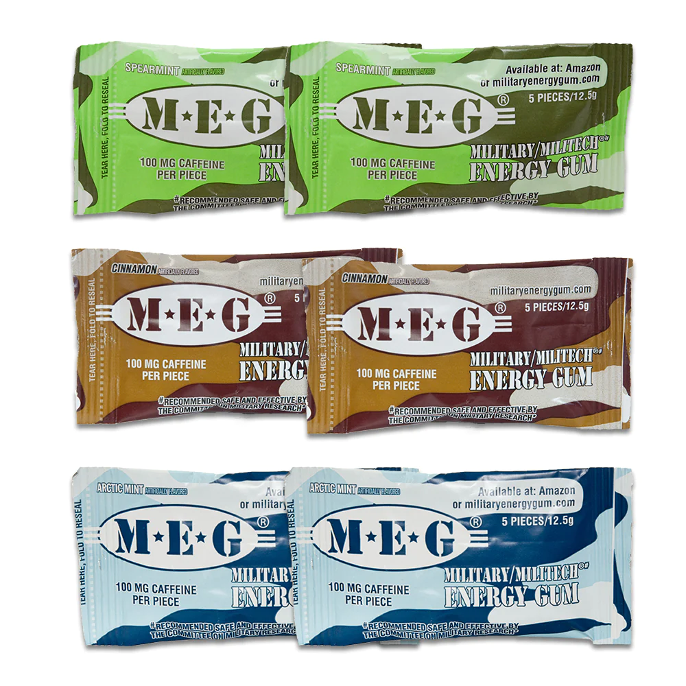 Military Energy Gum Multi-Flavor 6 Pack