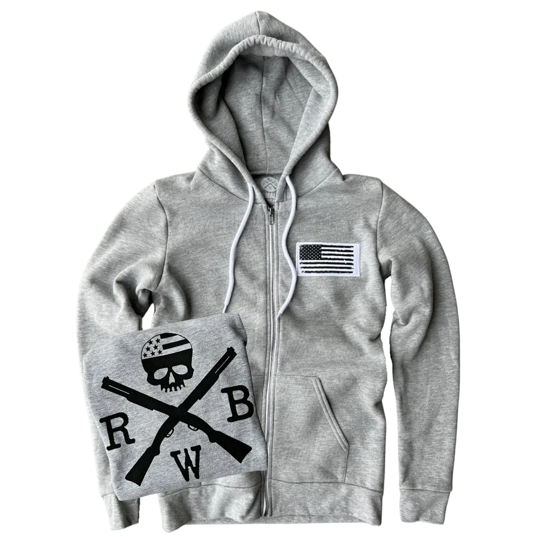 Red White Blue Apparel Women's American Flag Patch Hooded Sweatshirt posted by ProdOrigin USA in Women's Apparel 