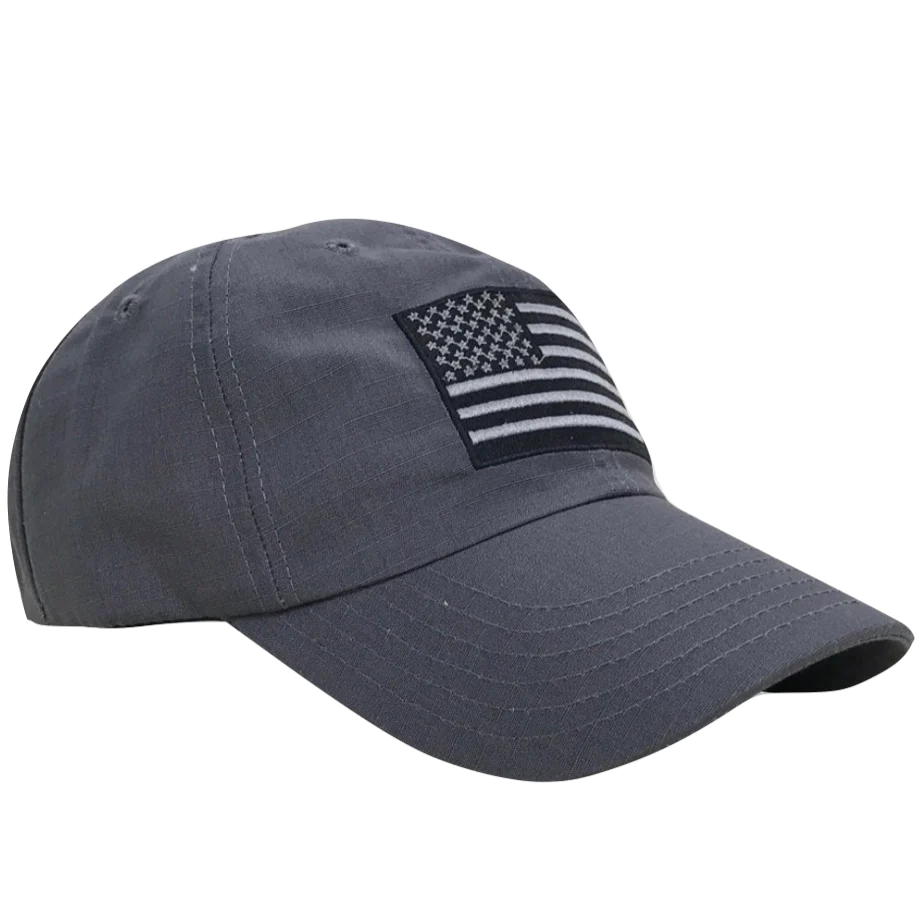 Red White Blue Apparel American Flag Full Fabric Charcoal Ripstop - RANGE HAT 
