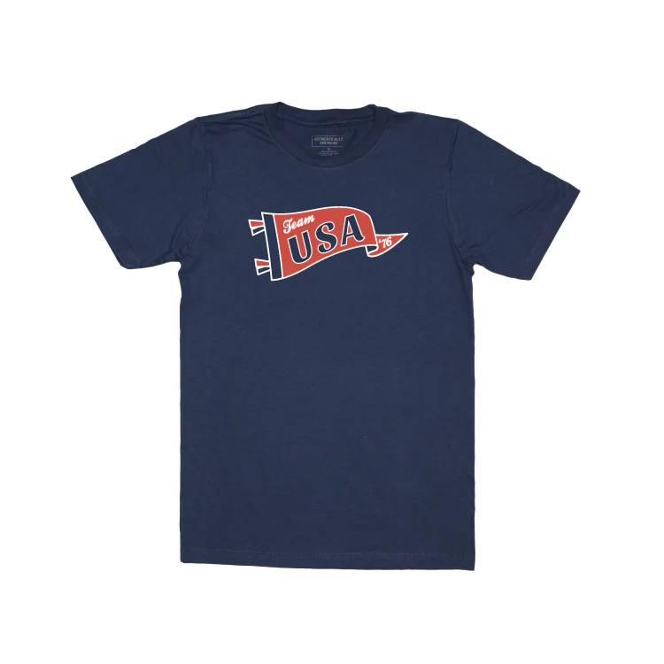 Authentically American Made in USA Pennant Tee posted by ProdOrigin USA in Unisex Apparel