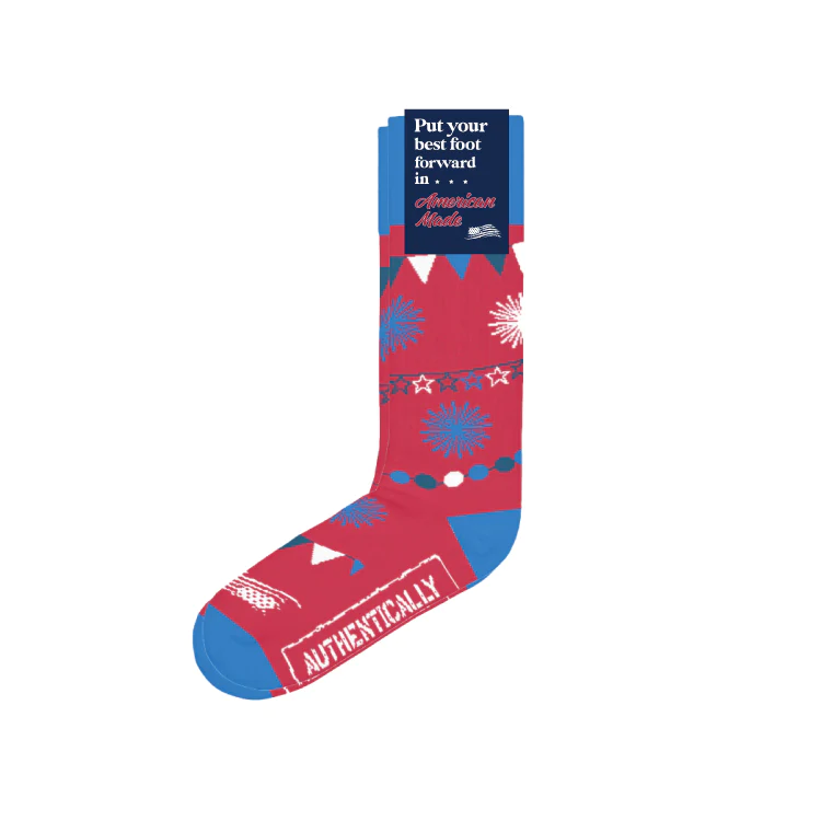 Authentically American Independence Day Socks posted by ProdOrigin USA in Socks